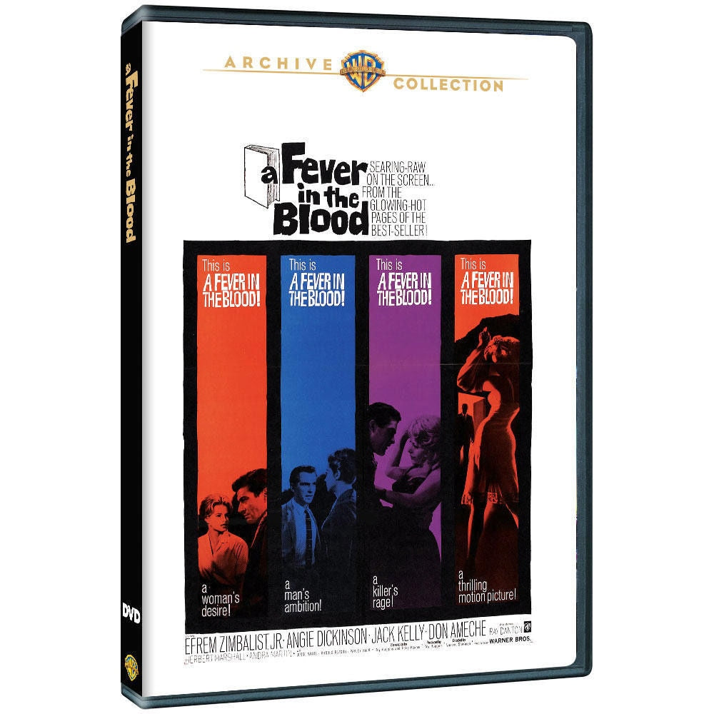 A Fever in the Blood DVD 1961 Efrem Zimbalist Jr - Angie Dickinson - Jack Kelly