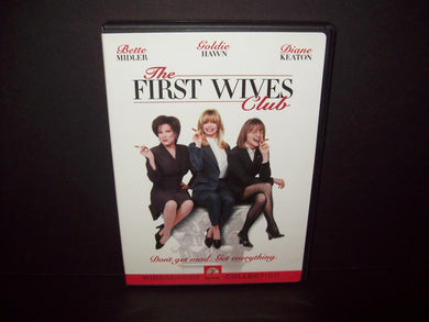 The First Wives Club - DVD - Bette Midley - Goldie Hawn - Diane Keaton  MINT!