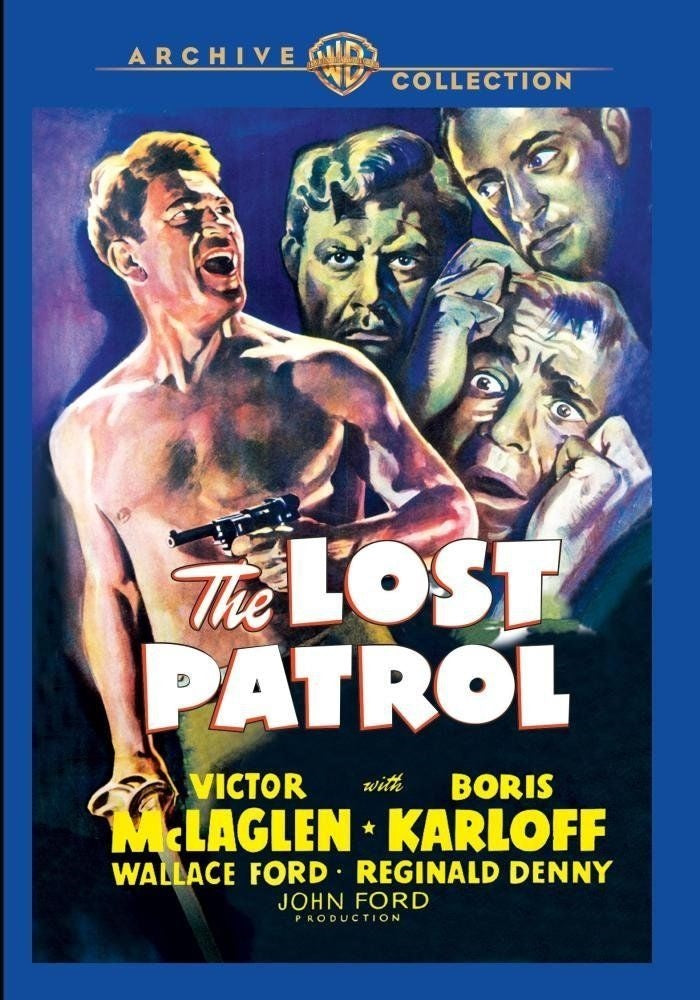 The Lost Patrol - DVD - 1934  Victor McLaglen, Boris Karloff, Wallace Ford