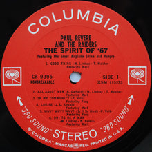 Load image into Gallery viewer, Paul Revere &amp; The Raiders : The Spirit Of '67 (LP, Album, Pit)