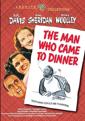The Man Who Came To Dinner - DVD - 1942 Bette Davis, Ann Sheridan, Monty Woolley