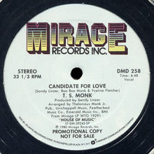 Load image into Gallery viewer, T.S. Monk : Candidate For Love / Can&#39;t Keep My Hands To Myself (12&quot;, Promo)