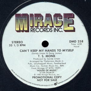 T.S. Monk : Candidate For Love / Can't Keep My Hands To Myself (12", Promo)