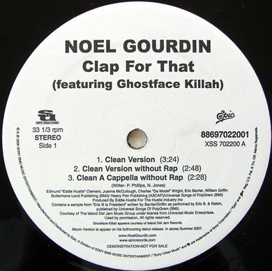 Noel Gourdin : Clap For That (12