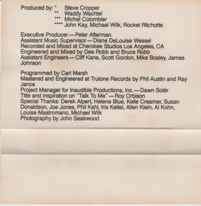 Justine Bateman : Satisfaction: Original Motion Picture Soundtrack (Cass, Album)