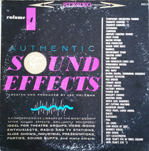 Load image into Gallery viewer, Jac Holzman : Authentic Sound Effects Volume 4 (LP, Album)