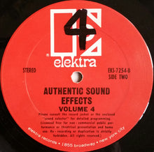 Load image into Gallery viewer, Jac Holzman : Authentic Sound Effects Volume 4 (LP, Album)
