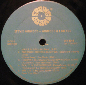 Stevie Winwood* : Winwood & Friends (LP, Comp,  Fo)