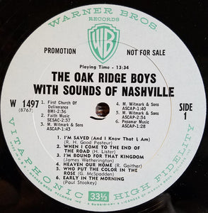 The Oak Ridge Boys : With Sounds Of Nashville  (LP, Album, Mono, Promo)