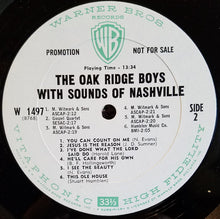 Load image into Gallery viewer, The Oak Ridge Boys : With Sounds Of Nashville  (LP, Album, Mono, Promo)