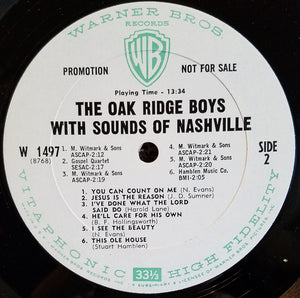 The Oak Ridge Boys : With Sounds Of Nashville  (LP, Album, Mono, Promo)