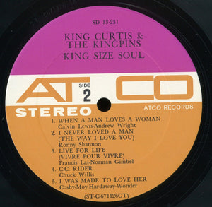 King Curtis & The Kingpins : King Size Soul (LP, Album, CT)