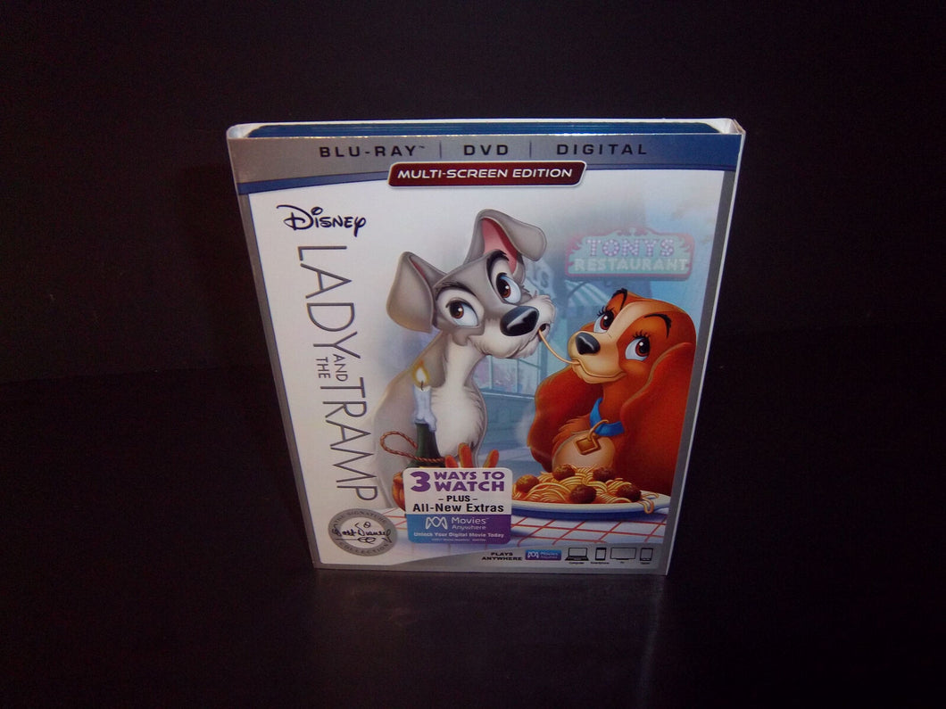 Lady and Tramp Authentic Disney Blu-ray + DVD + Digital Multi-Screen Edition