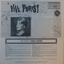 Load image into Gallery viewer, Vicky Autier : Vive Paris! (LP)