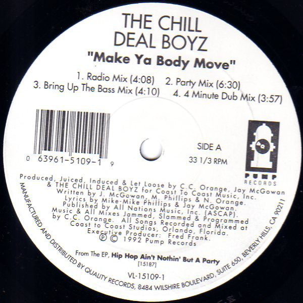 The Chill Deal Boyz : Make Ya Body Move (12