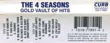 Load image into Gallery viewer, The Four Seasons : Gold Vault Of Hits (Cass, Comp)