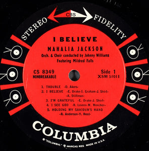 Mahalia Jackson : I Believe (LP, Album, Pit)