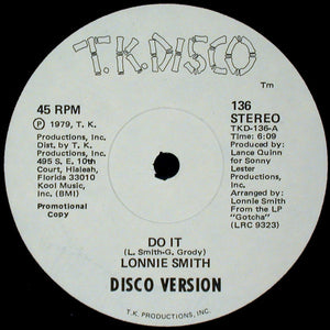 Lonnie Smith : Do It (12", Promo)