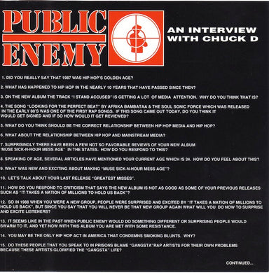 Chuck D : An Interview With Chuck D (CD, Promo)