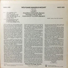 Load image into Gallery viewer, Wolfgang Amadeus Mozart, Ana-Maria Miranda, Christian Ivaldi, André Saint-Clivier : Lieder (LP, Album, RE)