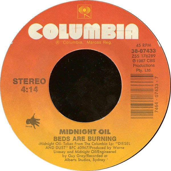 Midnight Oil : Beds Are Burning (7