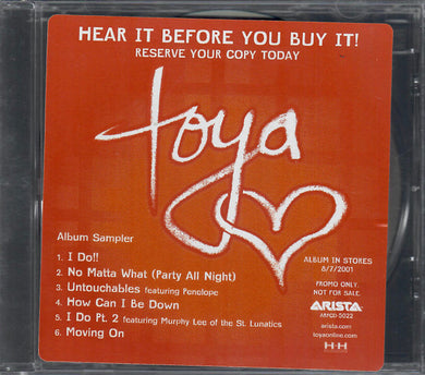 Toya (2) : Album Sampler (CD, Promo, Smplr)