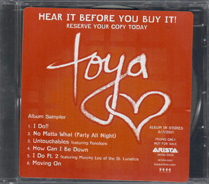 Toya (2) : Album Sampler (CD, Promo, Smplr)