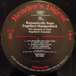 Engelbert Humperdinck : Romantically Yours (6xLP, Comp + Box)