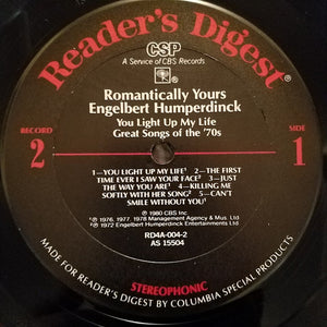 Engelbert Humperdinck : Romantically Yours (6xLP, Comp + Box)