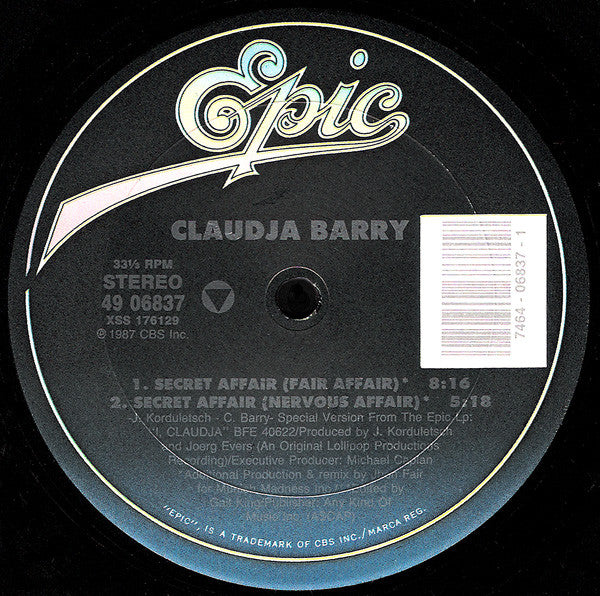 Claudja Barry : Secret Affair (12