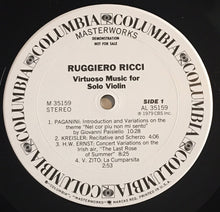 Load image into Gallery viewer, Ruggiero Ricci : Virtuoso Music For Solo Violin (LP, Album, Promo)