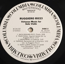 Load image into Gallery viewer, Ruggiero Ricci : Virtuoso Music For Solo Violin (LP, Album, Promo)