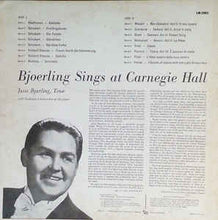 Load image into Gallery viewer, Bjoerling* : Bjoerling Sings At Carnegie Hall (LP)