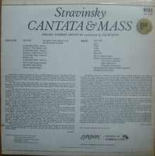 Load image into Gallery viewer, Igor Stravinsky, Sir Colin Davis, English Chamber Orchestra : Cantata &amp; Mass (LP, Mono)