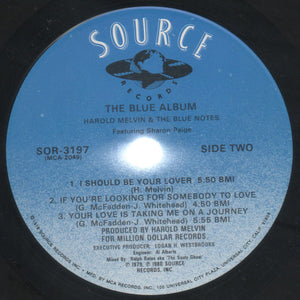 Harold Melvin And The Blue Notes Featuring Sharon Paige : The Blue Album (LP, Album)