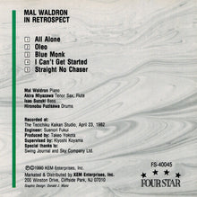 Load image into Gallery viewer, Mal Waldron : In Retrospect (CD, Album, RE)