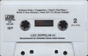 Led Zeppelin : Led Zeppelin III (Cass, Album, Club, RE)
