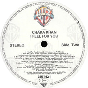 Chaka Khan : I Feel For You (LP, Album)