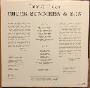 Chuck Summers & Son : Table Of Prayer (LP)