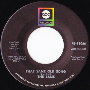 The Tams : Be Young, Be Foolish, Be Happy (7", Single)
