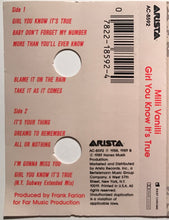Load image into Gallery viewer, Milli Vanilli : Girl You Know It&#39;s True (Cass, Album, Bri)