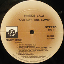 Load image into Gallery viewer, Frankie Valli : Our Day Will Come (LP, Album, Mon)