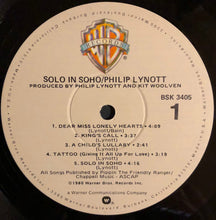 Load image into Gallery viewer, Philip Lynott* : Solo In Soho (LP, Album, Win)