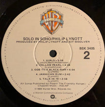 Load image into Gallery viewer, Philip Lynott* : Solo In Soho (LP, Album, Win)