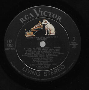 Various : Festival Of RCA Victor Artists, Volume Two, Gospel Sing (LP, Comp)