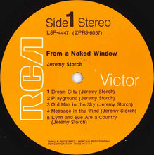 Load image into Gallery viewer, Jeremy Storch : From A Naked Window (LP, Album)
