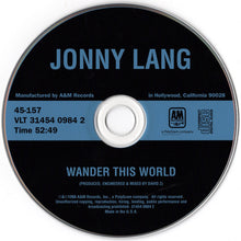 Load image into Gallery viewer, Jonny Lang : Wander This World (CD, Album)