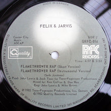 Load image into Gallery viewer, Felix &amp; Jarvis : Flamethrower Rap (12&quot;)