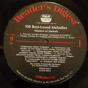 Various : 150 Best Loved Melodies (8xLP, Comp + Box)