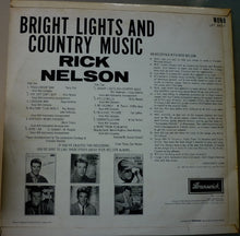 Load image into Gallery viewer, Rick Nelson* : Bright Lights And Country Music (LP, Album, Mono)